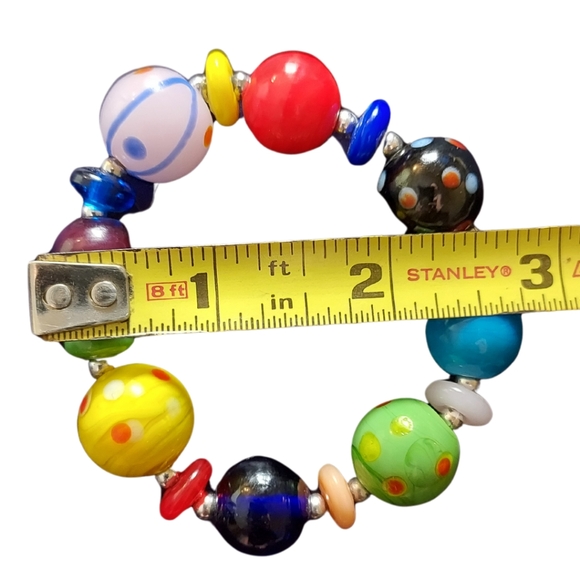 2/$30 Vibrant Murano glass bead bracelet - Picture 5 of 6